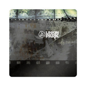 Магнит виниловый Квадрат с принтом Chester Linkin Park в Белгороде, полимерный материал с магнитным слоем | размер 9*9 см, закругленные углы | 