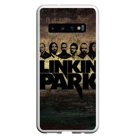 Чехол для Samsung Galaxy S10 с принтом Linkin Park Band в Белгороде, Силикон | Область печати: задняя сторона чехла, без боковых панелей | chester bennington | linkin park | беннингтон | линкин паркб честер | майк | шинода