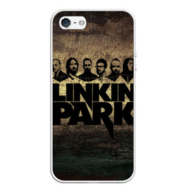 Чехол для iPhone 5/5S матовый с принтом Linkin Park Band в Белгороде, Силикон | Область печати: задняя сторона чехла, без боковых панелей | chester bennington | linkin park | беннингтон | линкин паркб честер | майк | шинода