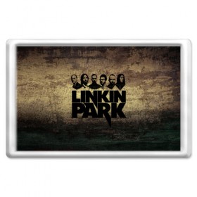 Магнит 45*70 с принтом Linkin Park Band в Белгороде, Пластик | Размер: 78*52 мм; Размер печати: 70*45 | chester bennington | linkin park | беннингтон | линкин паркб честер | майк | шинода