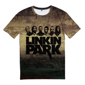 Мужская футболка 3D с принтом Linkin Park Band в Белгороде, 100% полиэфир | прямой крой, круглый вырез горловины, длина до линии бедер | chester bennington | linkin park | беннингтон | линкин паркб честер | майк | шинода