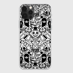 Чехол для iPhone 12 Pro Max с принтом Tokyo Tattoo Sticker Bomb в Белгороде, Силикон |  | casual | design | pattern | ray ban | skull | street | texture | urban | дизайн | индеец | мода | очки | повтор | принт | стикербомб | стикеры | тату | текстура | узор | улица | хулиган | череп | шляпа