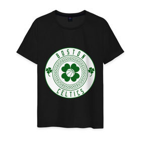 Мужская футболка хлопок с принтом Boston Celtics в Белгороде, 100% хлопок | прямой крой, круглый вырез горловины, длина до линии бедер, слегка спущенное плечо. | basketball | boston | celtics | nba | баскетбол | бостон | келтикс | нба | селтикс | спорт