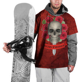 Накидка на куртку 3D с принтом Gans N Roses в Белгороде, 100% полиэстер |  | Тематика изображения на принте: gans n roses | группа | исполнители | меч | музыка | песни | розы | рок группа | череп