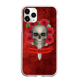 Чехол для iPhone 11 Pro матовый с принтом Gans N Roses в Белгороде, Силикон |  | gans n roses | группа | исполнители | меч | музыка | песни | розы | рок группа | череп