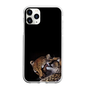 Чехол для iPhone 11 Pro матовый с принтом Гепарды в Белгороде, Силикон |  | арт | гепард | животные | кошка | нежность | пара