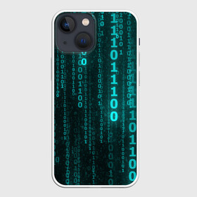 Чехол для iPhone 13 mini с принтом Codes в Белгороде,  |  | Тематика изображения на принте: art | black | blue | color | dark | darkness | original | голубое | красивое | красота | синее | синий | темное | темный | цвет | чёрное | чёрный