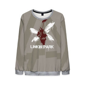 Мужской свитшот 3D с принтом Linkin Park - Hybrid logos в Белгороде, 100% полиэстер с мягким внутренним слоем | круглый вырез горловины, мягкая резинка на манжетах и поясе, свободная посадка по фигуре | 0x000000123 | chester | hybrid | linkin park | линкин парк