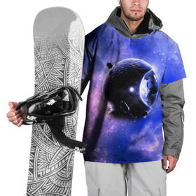 Накидка на куртку 3D с принтом Вселенная бесконечна в Белгороде, 100% полиэстер |  | звезды | планета | разноцветный | шлем | яркий