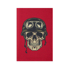 Обложка для паспорта матовая кожа с принтом Свитер байкера в Белгороде, натуральная матовая кожа | размер 19,3 х 13,7 см; прозрачные пластиковые крепления | бабушка | байк | вязка | пряжа | скелет | скилет | череп