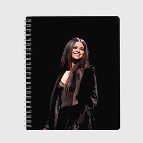 Тетрадь с принтом Selena Gomez в Белгороде, 100% бумага | 48 листов, плотность листов — 60 г/м2, плотность картонной обложки — 250 г/м2. Листы скреплены сбоку удобной пружинной спиралью. Уголки страниц и обложки скругленные. Цвет линий — светло-серый
 | selena gomez