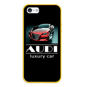 Чехол для iPhone 5/5S матовый с принтом AUDI luxury car в Белгороде, Силикон | Область печати: задняя сторона чехла, без боковых панелей | ауди | машина