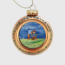 Стеклянный ёлочный шар с принтом Винсент Ван Гог в Белгороде, Стекло | Диаметр: 80 мм | вангог | винсент | живопись | картина