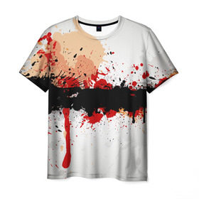 Мужская футболка 3D с принтом Рассвет Абстракция в Белгороде, 100% полиэфир | прямой крой, круглый вырез горловины, длина до линии бедер | абстракция | абстракция красок | брызги | краска | кровь