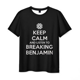 Мужская футболка 3D с принтом BREAKING BENJAMIN в Белгороде, 100% полиэфир | прямой крой, круглый вырез горловины, длина до линии бедер | Тематика изображения на принте: breaking benjamin
