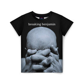 Детская футболка 3D с принтом BREAKING BENJAMIN в Белгороде, 100% гипоаллергенный полиэфир | прямой крой, круглый вырез горловины, длина до линии бедер, чуть спущенное плечо, ткань немного тянется | breaking benjamin