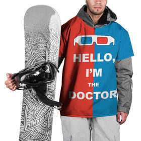 Накидка на куртку 3D с принтом I`m the Doctor в Белгороде, 100% полиэстер |  | арт | доктор кто | надпись | сериал | тардис | фильмы | я доктор