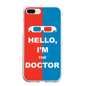 Чехол для iPhone 7Plus/8 Plus матовый с принтом Im the Doctor в Белгороде, Силикон | Область печати: задняя сторона чехла, без боковых панелей | арт | доктор кто | надпись | сериал | тардис | фильмы | я доктор