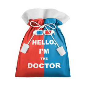 Подарочный 3D мешок с принтом I`m the Doctor в Белгороде, 100% полиэстер | Размер: 29*39 см | Тематика изображения на принте: арт | доктор кто | надпись | сериал | тардис | фильмы | я доктор