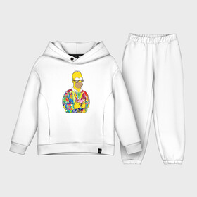 Детский костюм хлопок Oversize с принтом Homer в Белгороде,  |  | bart | homer | simpsons | барт | гомер | еда | мультфильм | отец | папа | пончик | радуга | симпсоны | спрингфилд | хиппи | цвет