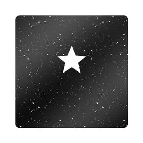 Магнит виниловый Квадрат с принтом Super Star в Белгороде, полимерный материал с магнитным слоем | размер 9*9 см, закругленные углы | Тематика изображения на принте: black | milk | блэк | брызги | звезда | милк | текстура | узор
