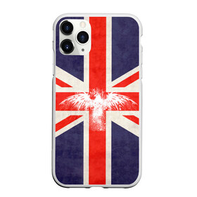 Чехол для iPhone 11 Pro Max матовый с принтом Флаг Англии с белым орлом в Белгороде, Силикон |  | london | англия | белый | брызги | великобритания | империя | клякса | крылья | лондон | необычный | объеденное королевство | орел | птица | символ | сокол | туманный альбион | флаг