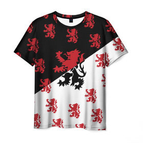 Мужская футболка 3D с принтом Лев герба Нидерландов в Белгороде, 100% полиэфир | прямой крой, круглый вырез горловины, длина до линии бедер | амстердам | андерсен | белый | венеция | герб | голландия | европа | королевство | красный | нидерланды | свобода | символ | страна | флаг | черный