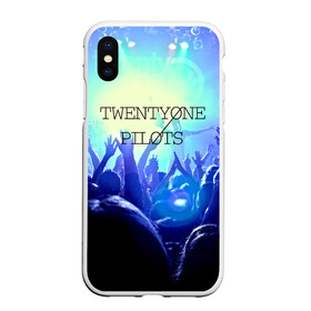 Чехол для iPhone XS Max матовый с принтом Twenty one pilots в Белгороде, Силикон | Область печати: задняя сторона чехла, без боковых панелей | rock | t.o.p. | top | twenty one pilots | рок