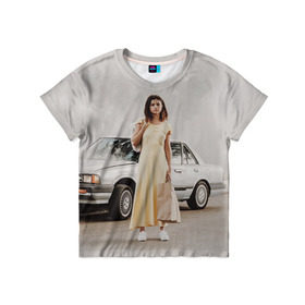 Детская футболка 3D с принтом Selena Gomez в Белгороде, 100% гипоаллергенный полиэфир | прямой крой, круглый вырез горловины, длина до линии бедер, чуть спущенное плечо, ткань немного тянется | selena gomez