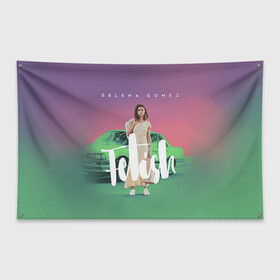 Флаг-баннер с принтом Selena Gomez в Белгороде, 100% полиэстер | размер 67 х 109 см, плотность ткани — 95 г/м2; по краям флага есть четыре люверса для крепления | selena gomez