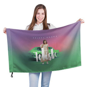 Флаг 3D с принтом Selena Gomez в Белгороде, 100% полиэстер | плотность ткани — 95 г/м2, размер — 67 х 109 см. Принт наносится с одной стороны | selena gomez