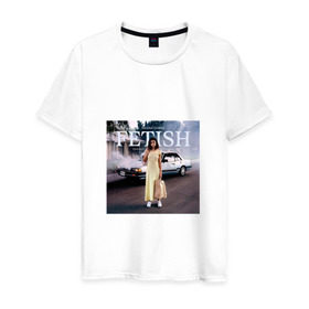 Мужская футболка хлопок с принтом Selena Gomez в Белгороде, 100% хлопок | прямой крой, круглый вырез горловины, длина до линии бедер, слегка спущенное плечо. | Тематика изображения на принте: поп | поп рок | попса | селена гомес | селена гомис