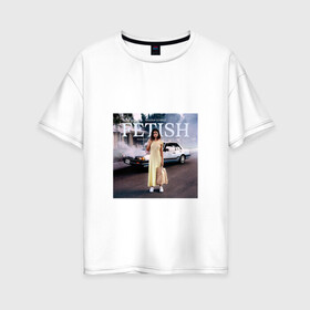 Женская футболка хлопок Oversize с принтом Selena Gomez в Белгороде, 100% хлопок | свободный крой, круглый ворот, спущенный рукав, длина до линии бедер
 | поп | поп рок | попса | селена гомес | селена гомис