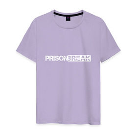 Мужская футболка хлопок с принтом Prison break 1 в Белгороде, 100% хлопок | прямой крой, круглый вырез горловины, длина до линии бедер, слегка спущенное плечо. | 
