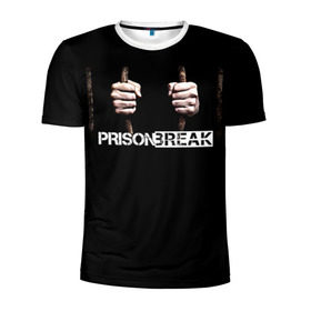 Мужская футболка 3D спортивная с принтом Prison break 9 в Белгороде, 100% полиэстер с улучшенными характеристиками | приталенный силуэт, круглая горловина, широкие плечи, сужается к линии бедра | 