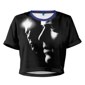 Женская футболка 3D укороченная с принтом Prison break 11 в Белгороде, 100% полиэстер | круглая горловина, длина футболки до линии талии, рукава с отворотами | Тематика изображения на принте: prison break | побег | сериал