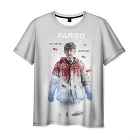 Мужская футболка 3D с принтом Fargo в Белгороде, 100% полиэфир | прямой крой, круглый вырез горловины, длина до линии бедер | Тематика изображения на принте: фарго