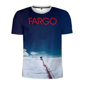 Мужская футболка 3D спортивная с принтом Fargo в Белгороде, 100% полиэстер с улучшенными характеристиками | приталенный силуэт, круглая горловина, широкие плечи, сужается к линии бедра | фарго