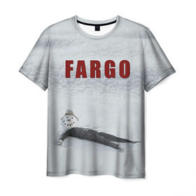 Мужская футболка 3D с принтом Fargo в Белгороде, 100% полиэфир | прямой крой, круглый вырез горловины, длина до линии бедер | Тематика изображения на принте: фарго