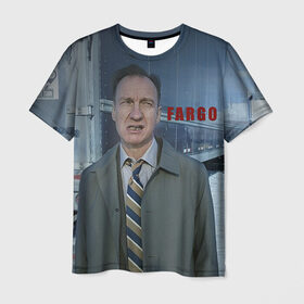 Мужская футболка 3D с принтом Fargo в Белгороде, 100% полиэфир | прямой крой, круглый вырез горловины, длина до линии бедер | фарго