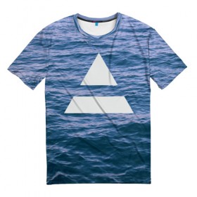 Мужская футболка 3D с принтом Ocean в Белгороде, 100% полиэфир | прямой крой, круглый вырез горловины, длина до линии бедер | 30 seconds to mars | 30 секунд до марса | jared leto | джаред лето
