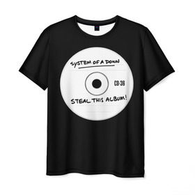 Мужская футболка 3D с принтом Steal this album в Белгороде, 100% полиэфир | прямой крой, круглый вырез горловины, длина до линии бедер | serj tankian | system of a down | серж танкян | система вниз