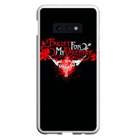 Чехол для Samsung S10E с принтом Bullet For My Valentine в Белгороде, Силикон | Область печати: задняя сторона чехла, без боковых панелей | Тематика изображения на принте: пуля для моей возлюбленной