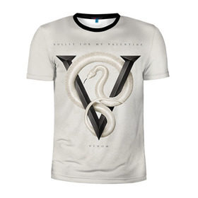 Мужская футболка 3D спортивная с принтом Venom в Белгороде, 100% полиэстер с улучшенными характеристиками | приталенный силуэт, круглая горловина, широкие плечи, сужается к линии бедра | bullet for my valentine | пуля для моей возлюбленной