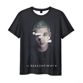 Мужская футболка 3D с принтом 13 reason why в Белгороде, 100% полиэфир | прямой крой, круглый вырез горловины, длина до линии бедер | 13 reason why | 13 причин почему | сериал