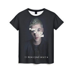 Женская футболка 3D с принтом 13 reason why в Белгороде, 100% полиэфир ( синтетическое хлопкоподобное полотно) | прямой крой, круглый вырез горловины, длина до линии бедер | 13 reason why | 13 причин почему | сериал