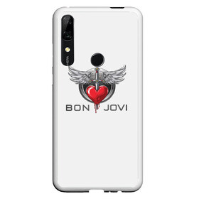 Чехол для Honor P Smart Z с принтом Bon Jovi в Белгороде, Силикон | Область печати: задняя сторона чехла, без боковых панелей | its my life | бон жови | джон бон джови | кровь | меч | сердце