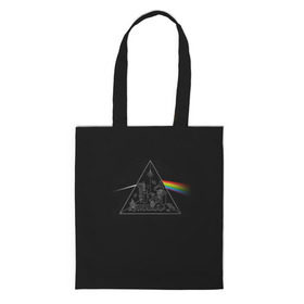 Сумка 3D повседневная с принтом Pink Floyd Make Rainbow в Белгороде, 100% полиэстер | Плотность: 200 г/м2; Размер: 34×35 см; Высота лямок: 30 см | англия | басы | британия | гитара | группа | логотип | музыка | песни | пинк флойд | призма | радуга | рок | свет