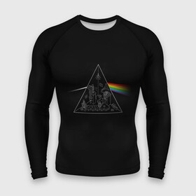 Мужской рашгард 3D с принтом Pink Floyd Make Rainbow в Белгороде,  |  | англия | басы | британия | гитара | группа | логотип | музыка | песни | пинк флойд | призма | радуга | рок | свет