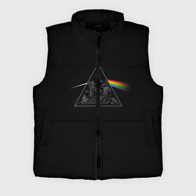 Мужской жилет утепленный 3D с принтом Pink Floyd Make Rainbow в Белгороде,  |  | Тематика изображения на принте: англия | басы | британия | гитара | группа | логотип | музыка | песни | пинк флойд | призма | радуга | рок | свет